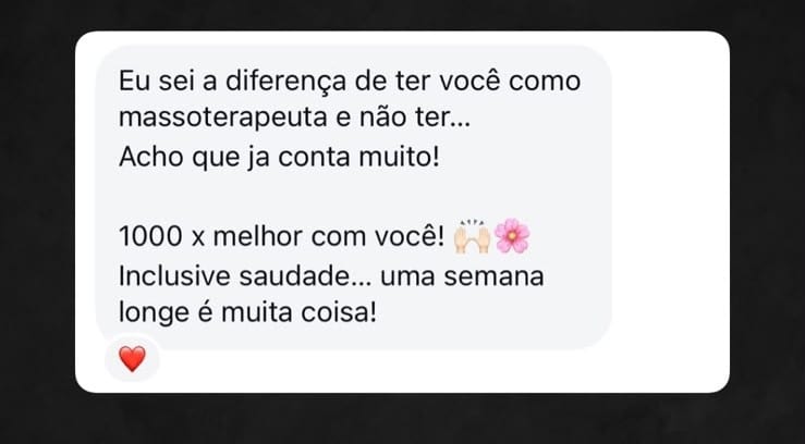 Print de conversa de cliente